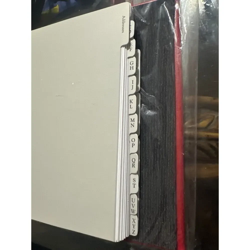 Hallmark Stationary, Address Book w/divided sections NWT sells for $24.00 In Red